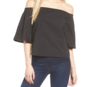 Nordstrom Trouve Crop Bell Sleeve